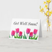 Carte Les Tulipes Du Printemps Se Portent Bien Bientôt ! (Fleur jaune)