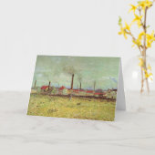 Carte Les usines à Asnieres par Vincent van Gogh (Fleur jaune)