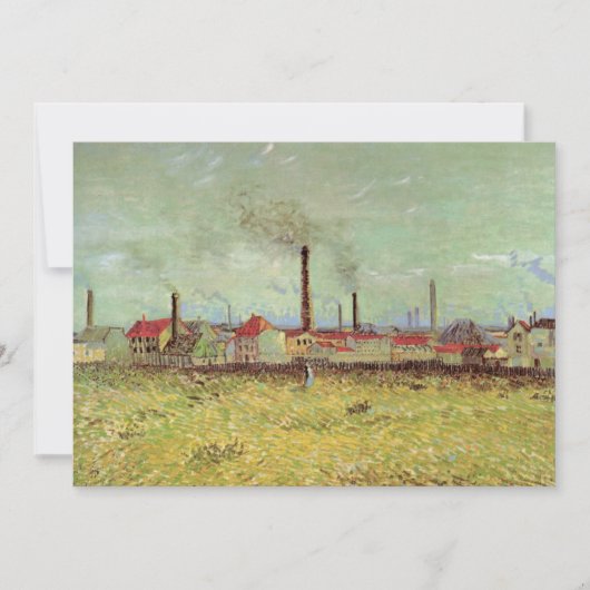 Carte Les usines à Asnieres par Vincent van Gogh (Devant)