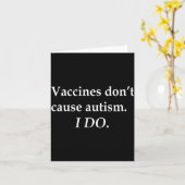 Carte Les vaccins ne causent pas l'autisme (Fleur jaune)