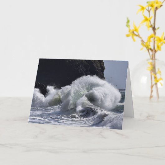 Carte Les vagues épiques au Cap Déception (Fleur jaune)