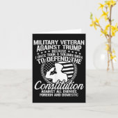 Carte Les vétérans militaires contre l'élection de Trump (Fleur jaune)