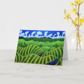 Carte Les vignobles de Californie (Fleur jaune)