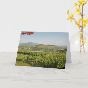 Carte Les vignobles de Tokaj, Hongrie