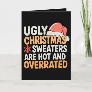 Carte Les vilains pulls de Noël sont tendance et suresti