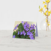 Carte Les violettes bleues les plus bleues (Fleur jaune)