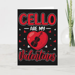 Carte Les violoncelles sont mon valentin Celliste Saint-