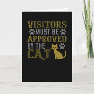 Carte Les visiteurs doivent être approuvés par le chat