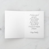 Carte Les voeux d'anniversaire de l'artiste (Intérieur)