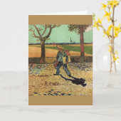 Carte Les voeux d'anniversaire de l'artiste (Fleur jaune)