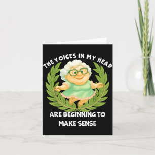 Carte Les voix dans la tête Citation drôle d'humour T-sh