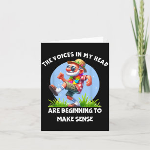 Carte Les voix dans la tête Citation drôle d'humour T-sh