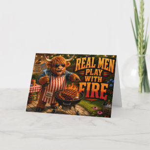 Carte Les vrais hommes jouent avec le feu