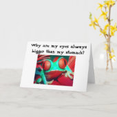 CARTE LES YEUX SONT PLUS GRANDS QUE MON STOMACH (Fleur jaune)