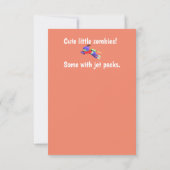 Carte Les zombies d'Halloween (Dos)