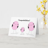 Carte Lesbian a adopté une fille félicitations (Fleur jaune)