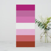 Carte Lesbian Pride Flag LGBTQ (Debout devant)
