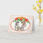 Carte Lesbian Wedding or Commitment Ceremony (Fleur jaune)