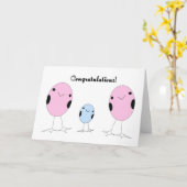 Carte Lesbienne a adopté des félicitations garçon (Fleur jaune)