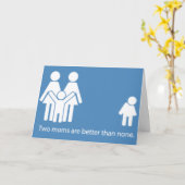 Carte lesbienne du jour de mère de LGBT (Fleur jaune)