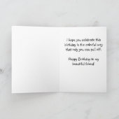 Carte lesbienne gaie de papillon d'arc-en-ciel de (Intérieur)