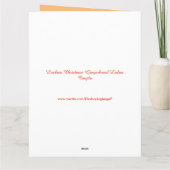 Carte Lesbienne Noël Gingerpain Dames Custom Femme (Dos)