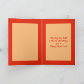 Carte Lesbienne Noël pain d'épices Couple dames (Intérieur)