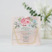 Carte Lesbiennes Hers et Hers Rose et Or (Debout devant)