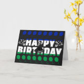 Carte Lesotho Drapeau patriotique Anniversaire (Fleur jaune)