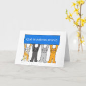 Carte L'espagnol va bien bientôt (Fleur jaune)