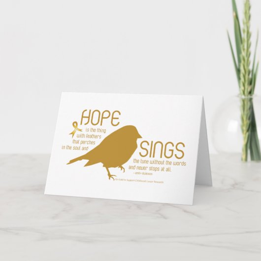 Carte L'espoir chante l'or (Devant)