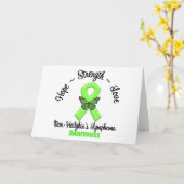 Carte L'espoir de la Lymphome d'un non-Hodgkin (Fleur jaune)