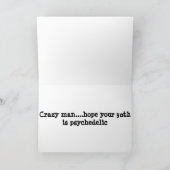 CARTE L'ESPOIR DE VOTRE ANNIVERSAIRE EST PSYCHÉDELIQUE (Intérieur)