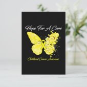 Carte L'Espoir Des Papillons Pour Un Traitement (Debout devant)