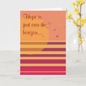 Carte L'espoir est juste à l'horizon... (Fleur jaune)