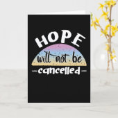 Carte L'Espoir Ne Cesse Jamais (Fleur jaune)