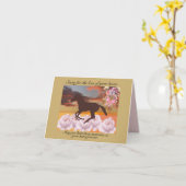 Carte l'esprit du cheval revient à Dieu (Fleur jaune)