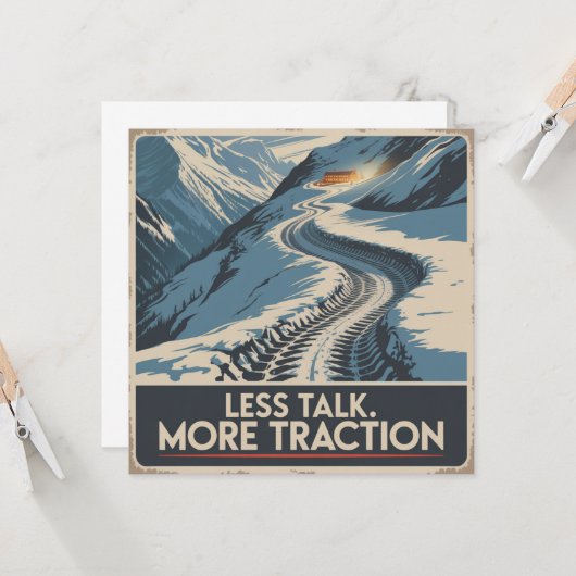 Carte Less Talk. More Traction (Devant/Arrière en situation)