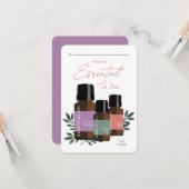 Carte L'essentiel pour moi la Saint-Valentin en classe (Devant/Arrière en situation)