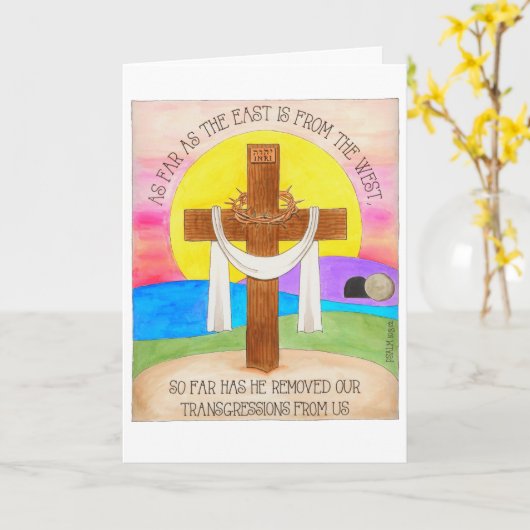 Carte L'est est de Pâques de l'Ouest (Fleur jaune)