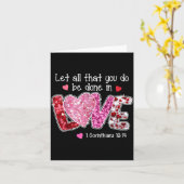 Carte Let All That You Do Be Done In Love, Christian Val (Fleur jaune)