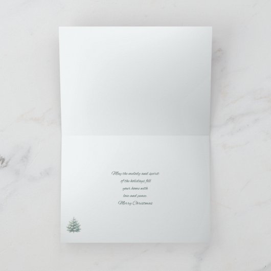 Carte Let Heaven and Nature Sing Christmas Card (Intérieur)