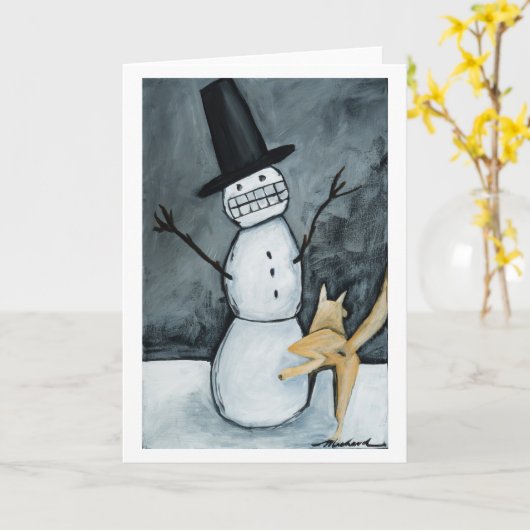 Carte Let it snow! (Fleur jaune)