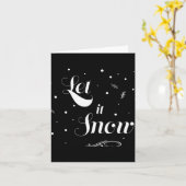 Carte Let It Snow Christmas Holiday Cool Toddler T Shirt (Fleur jaune)