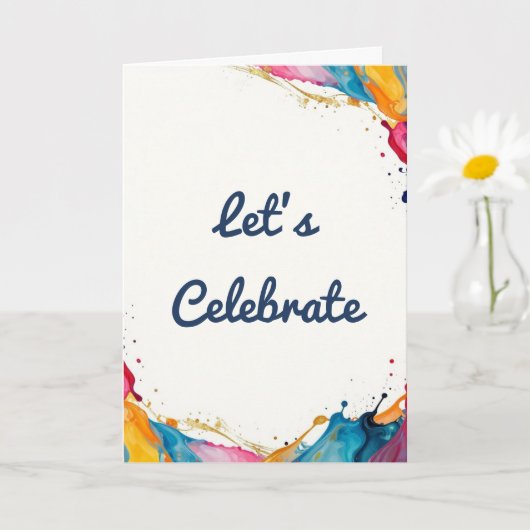 Carte Let’s Celebrate Greeting Card (Petite plante)