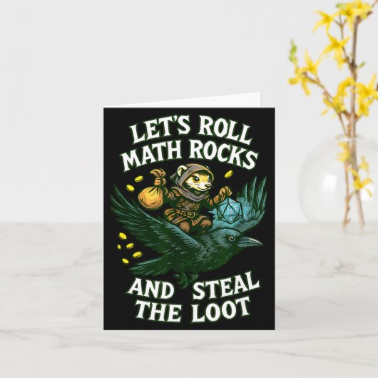 Carte Let’s Roll Math Rocks And Steal The Loot Rogue Cro (Fleur jaune)