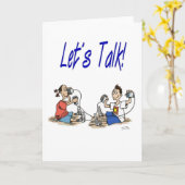 Carte Let’s Talk greeting card (Fleur jaune)