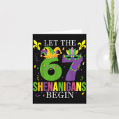 Carte Let The 67 Shenanigans Begin Funny 6 7 Six Seven M (Devant)