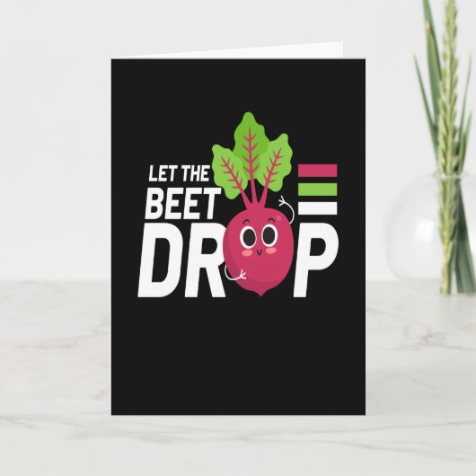 Carte Let The Beet Drop Festival EDM Music DJ (Devant)