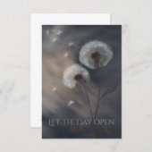Carte Let the Day Open Fine Art Greeting Card (Devant / Derrière)